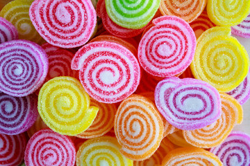 colorful sweet jelly candies