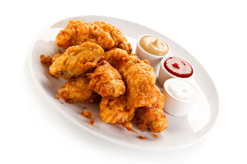 Fried chicken nuggets