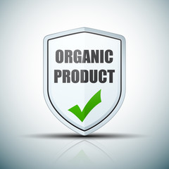 Organic Product shield sign