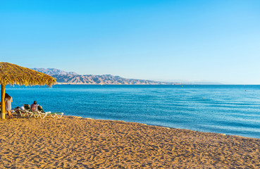 On the beach