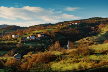 Fototapeta na wymiar Borovitsa village in the spring, Eastern Rhodopes, Bulgaria