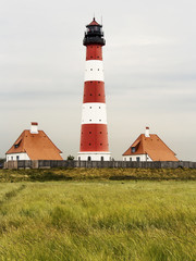 Fototapeta na wymiar Westerhever Lighthouse