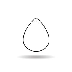 drop with round corner black web icon