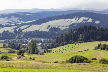 Landscape near the village Kroscienko, Poland