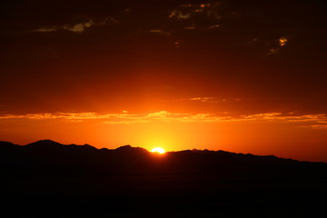 Sunset over Namib Naukluft National Park, Namibia