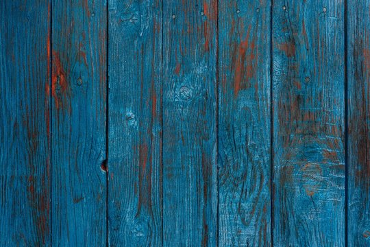 Rough blue wooden texture