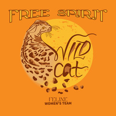 Wild cat print