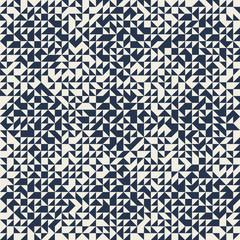 Triangle mosaic seamless pattern. Geometric abstract background