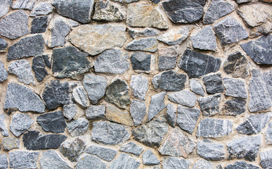 stone wall with cement