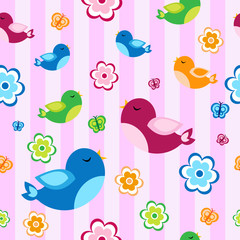 bird baby seamless texture