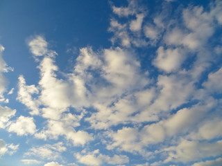 blue sky and clouds