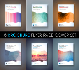 Set of Brochure template, Flyer Design or Depliant Cover for business