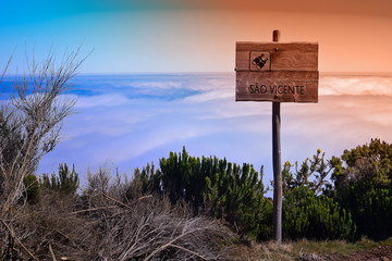 Lookout from Pico Ruivo do Paul, Madeira, Portugal
