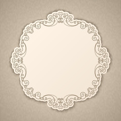 Vintage calligraphy frame