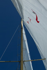 Fototapeta premium Blick auf den Mast