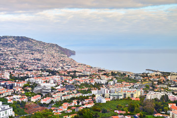 Fototapeta na wymiar View of Funchal in the spring, Madeira, Portugal