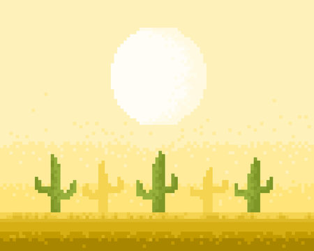 Desert pixel art