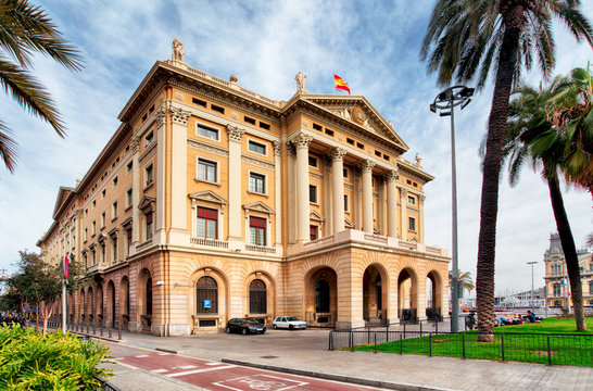 Military government building in Barcelona Spain