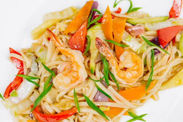 shrimp with pasta