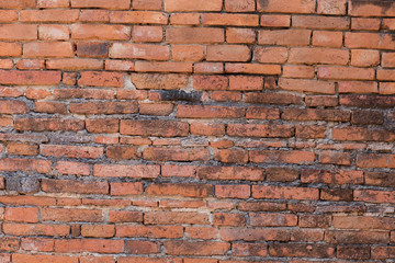 Background brick patterned plaster.