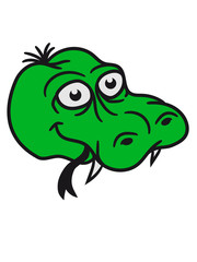 face head snake funny comic cartoon