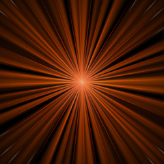 Obraz premium Red Burst Rays On Black Background