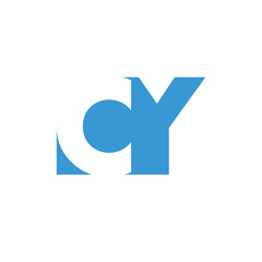 CY Logo | Vector Graphic Branding Letter Element | jpg, eps, path, web, app, art, ai | White Background
