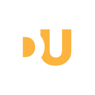 DU Logo | Vector Graphic Branding Letter Element | jpg, eps, path, web, app, art, ai | White Background
