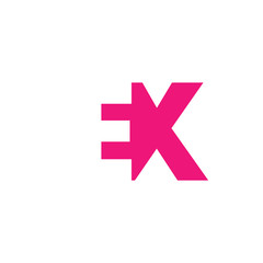 Fototapeta na wymiar EX Logo | Vector Graphic Branding Letter Element | jpg, eps, path, web, app, art, ai | White Background