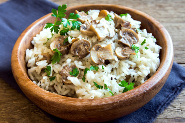 Mushroom risotto