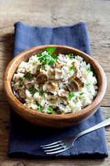 Mushroom risotto