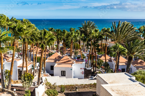 "Bungalows On Costa Calma - Fuerteventura, Spain" Stockfotos und