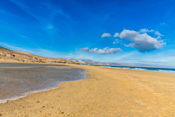 Fototapeta na wymiar Sotavento Beach-Fuerteventura,Canary Islands,Spain