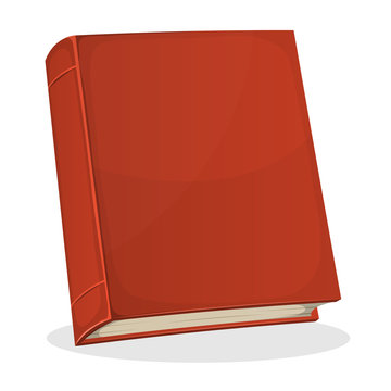 Red Book Cover Isolated On White