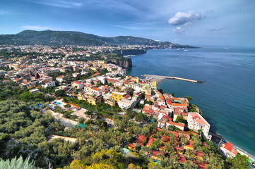 Fototapeta na wymiar Panorama of the Italian city Sorrento