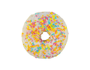 Donuts in white glaze
