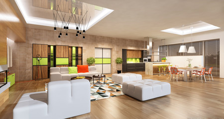 Modern house interior