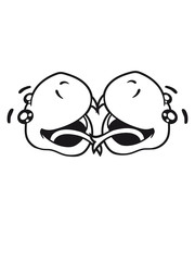 licking kissing face head tongue kiss love love some sweet little cute 2 snakes comic cartoon