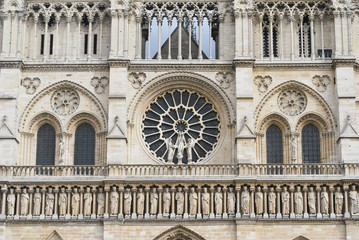 View of french nature and city landscape