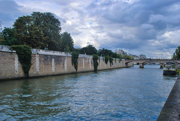 Naklejka premium View of french nature and city landscape
