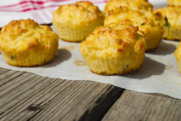 Tasty and healthy cakes muffins vegetables
