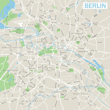 Berlin Map



Highly detailed vector street map of Berlin.
It's includes:
- streets
- parks
- names of subdistricts
- water object names
