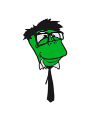 face head glasses snakes bookworm nerd geek ties hornbrille smart funny cool comic cartoon