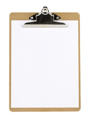 blank clip board.