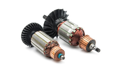 Electric motor rotor isolated
