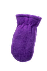 purple hand glove.