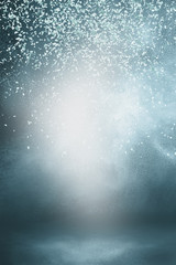 Abstract design of white powder cloud