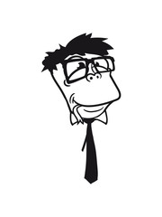 face head glasses snakes bookworm nerd geek ties hornbrille smart funny cool comic cartoon