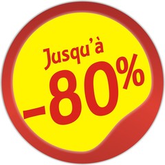 jusqu'à -80%
