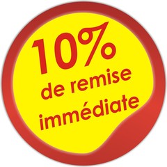 10% de remise immédiate